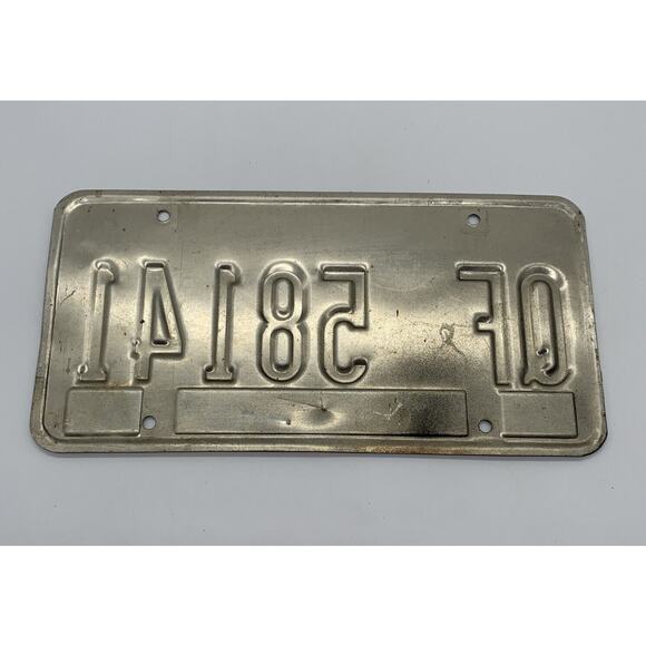 Vintage Georgia License Plate 1983 QF 58141 Fulton County - Picture 2 of 2